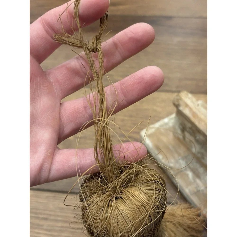 Vintage Whisk Broom Straw & Trowel / Float Primitive Farmhouse Decor